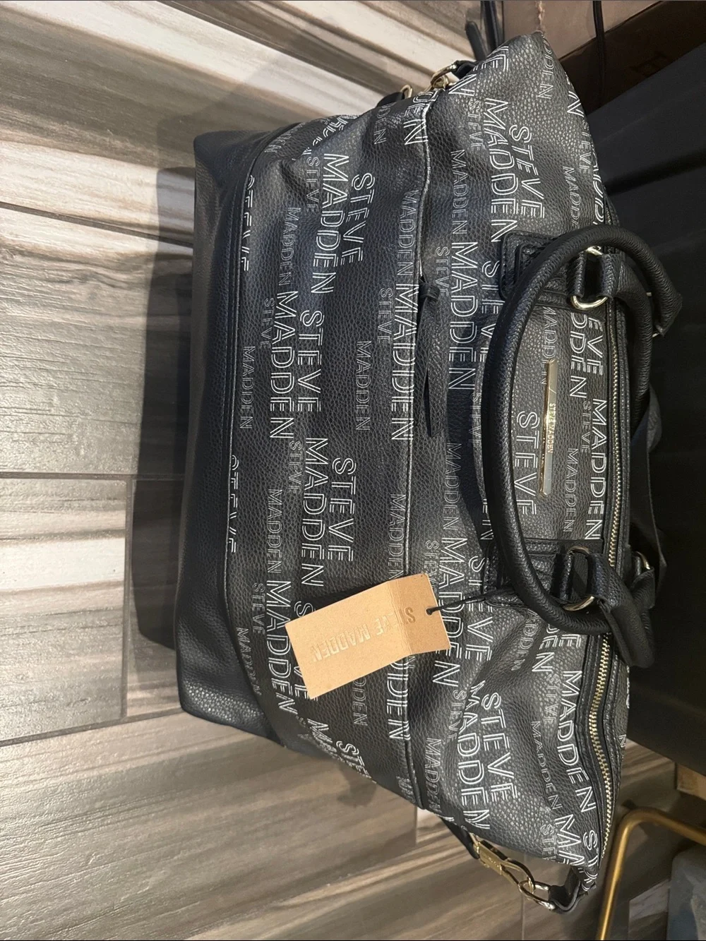 Steve Madden Black  Travel Duffel
